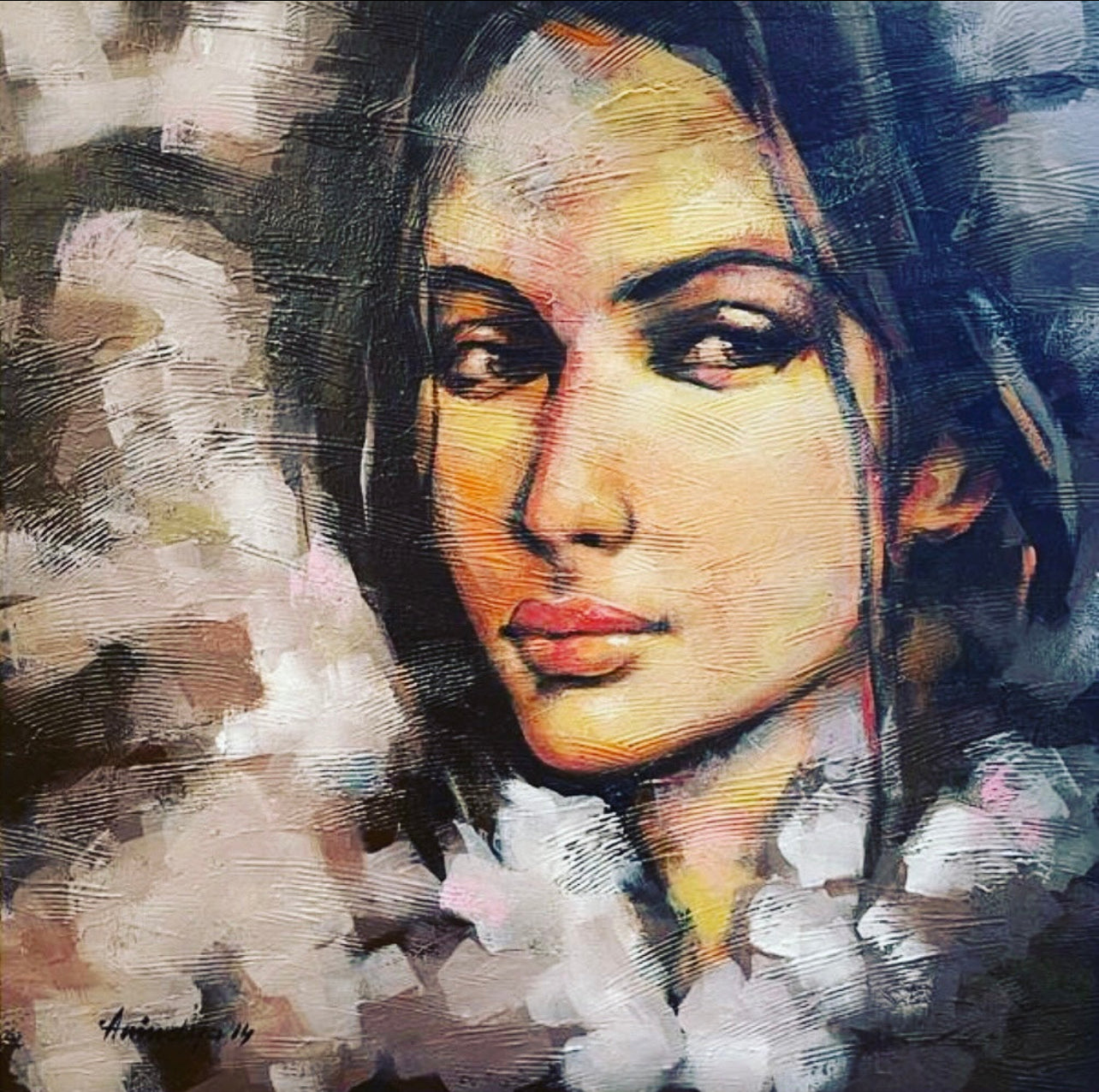 Tranquil Inflections: Woman's inner world