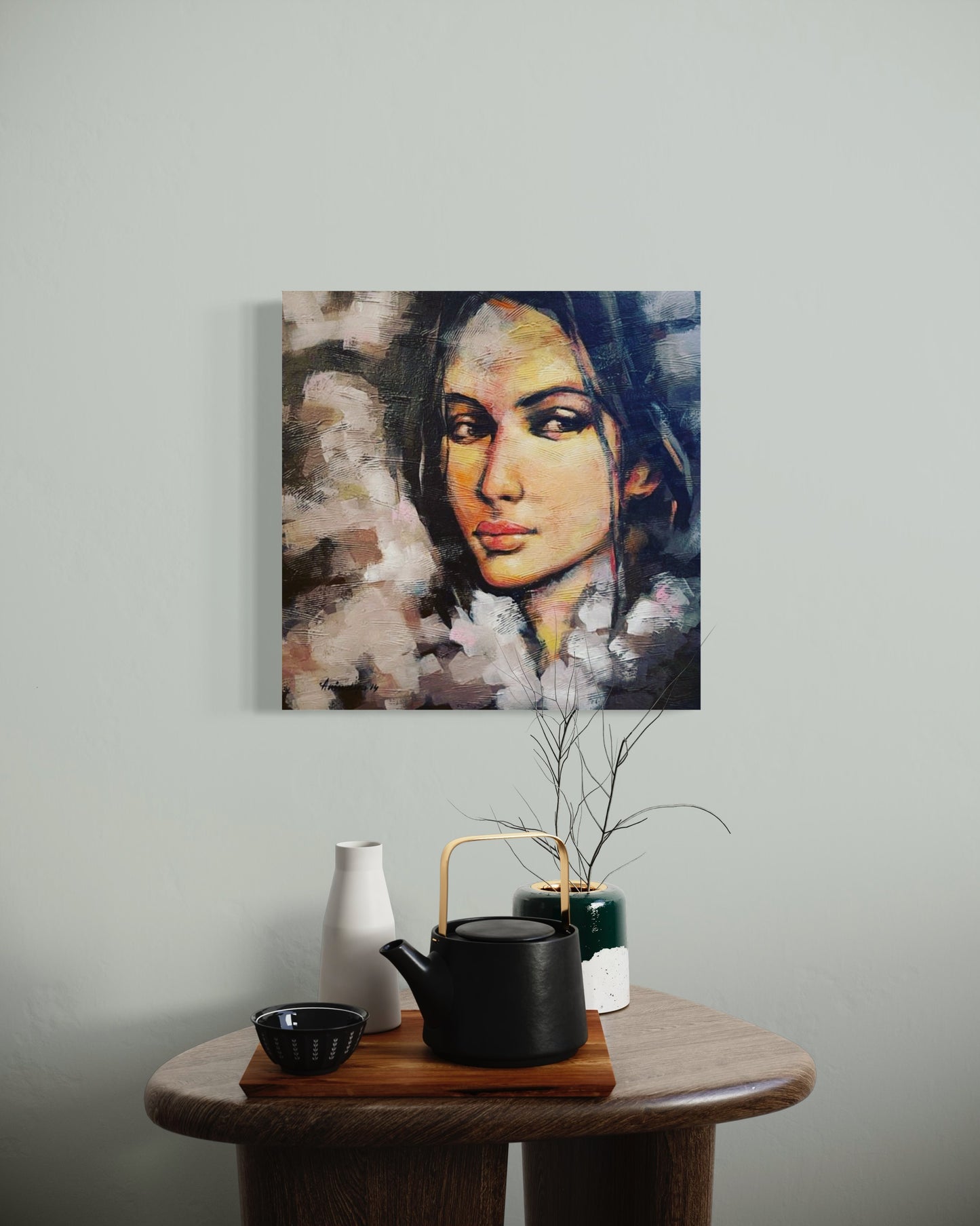 Tranquil Inflections: Woman's inner world