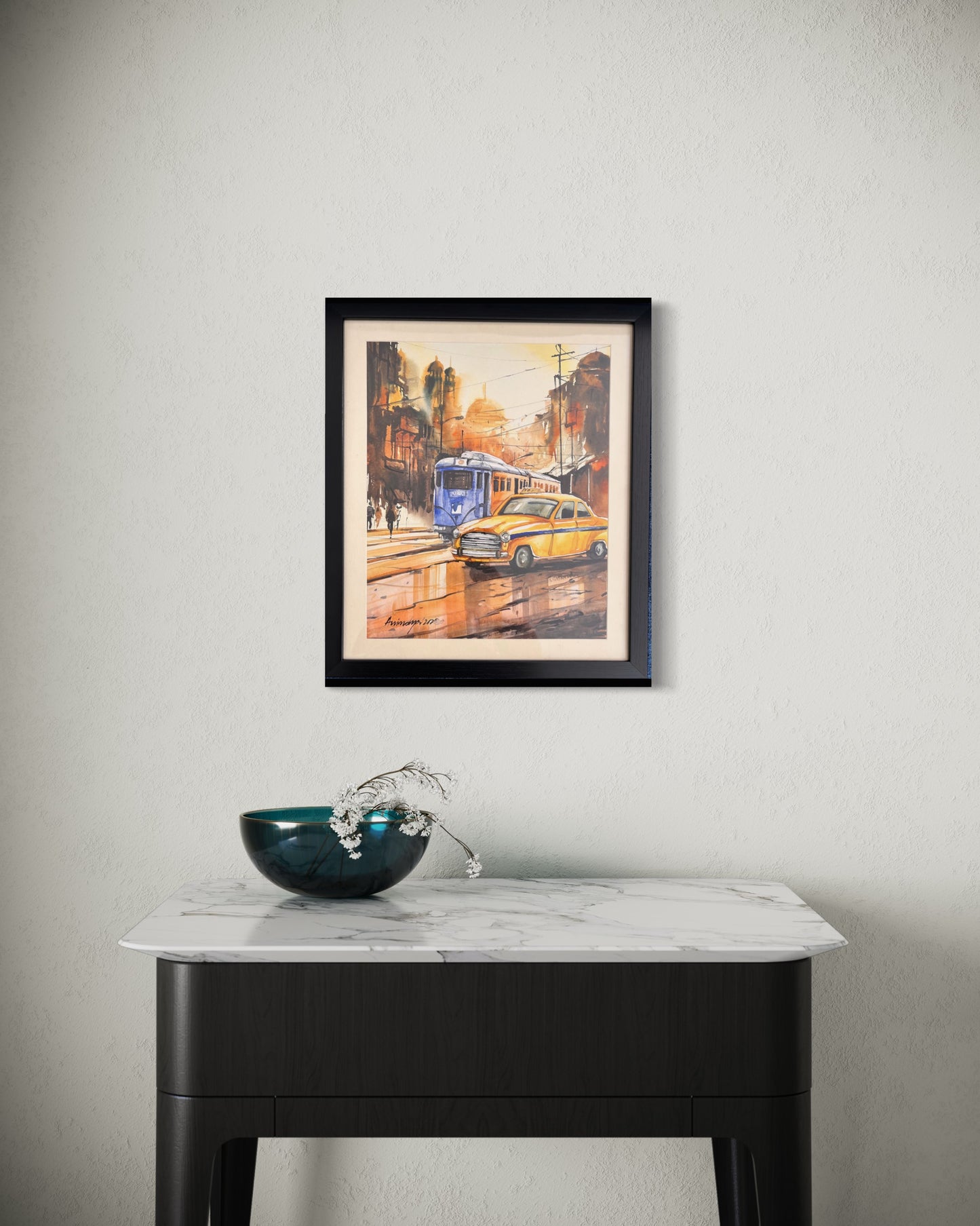Bustling Street Scene