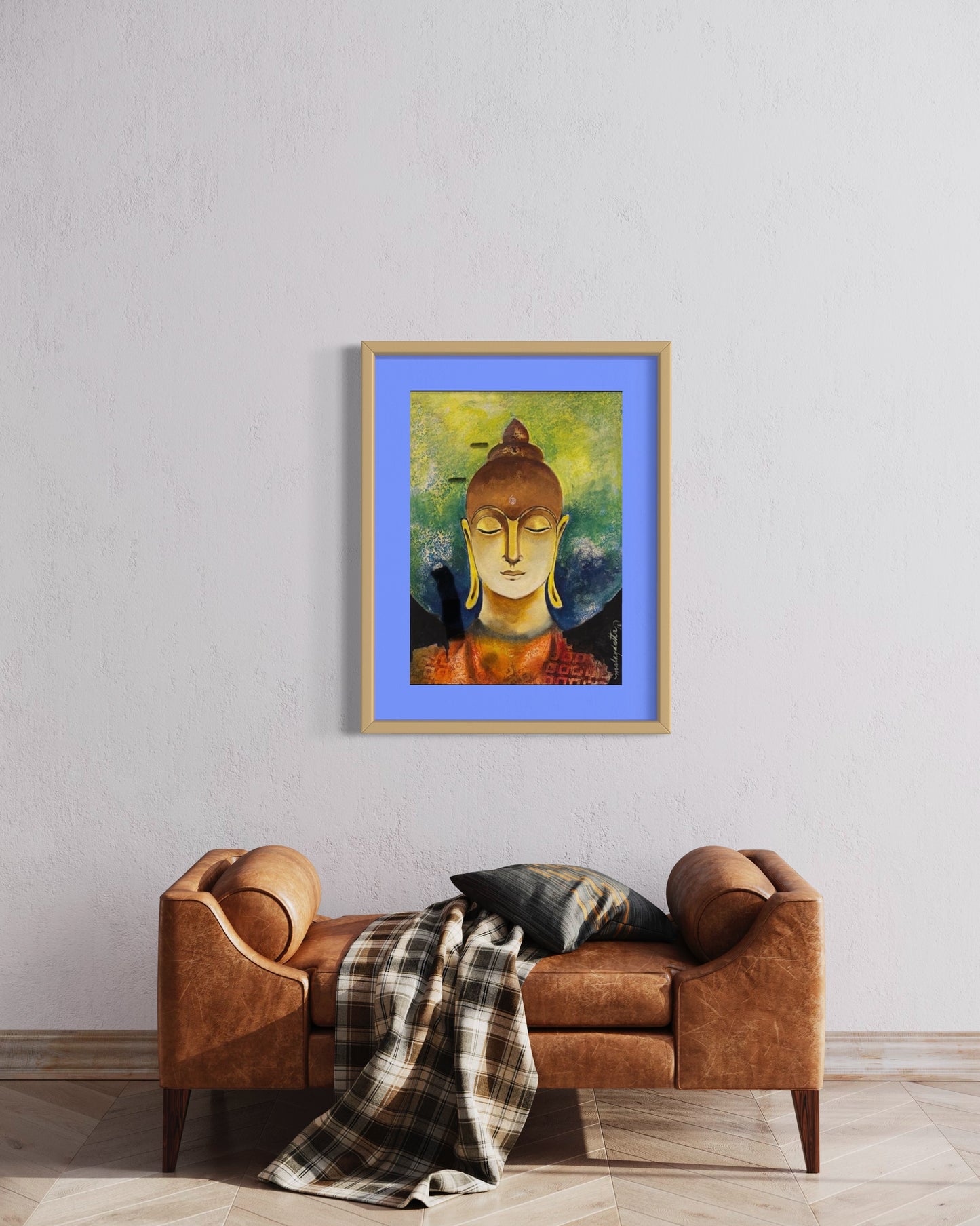Enlightened Serenity: Handmade Buddha Painting