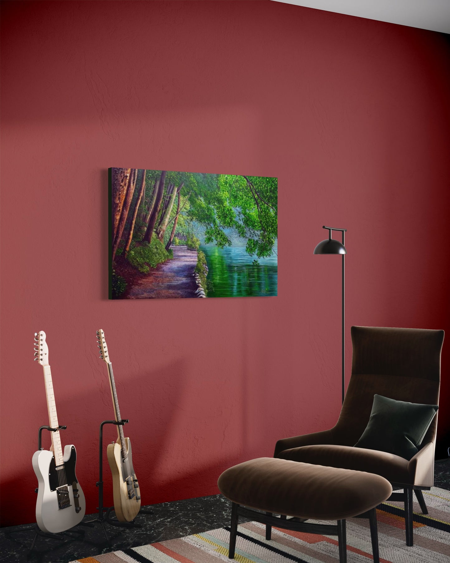 enchanted woods oil painting