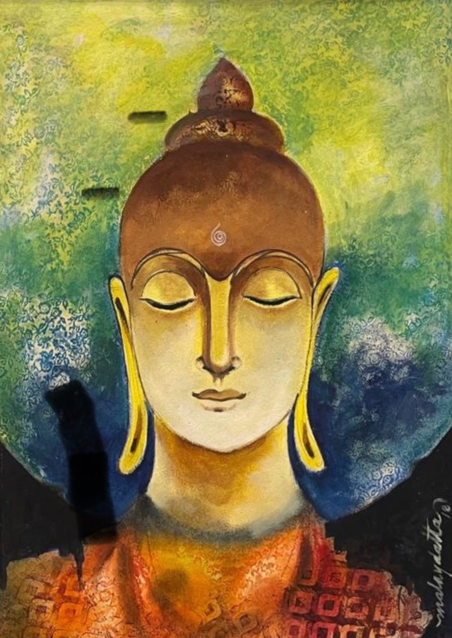 Handmade painting of the Buddha
